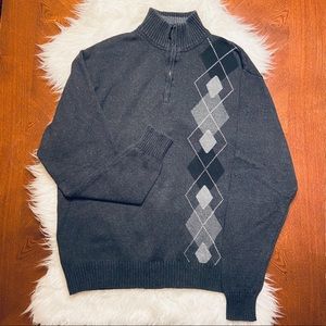 Oscar de la renta men’s quarter zip L/S sz XL